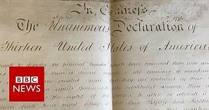 Declaration of Independence document found - BBC News