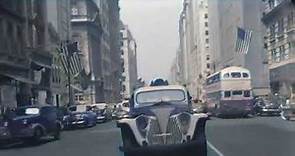 The Streets of New York 1942 [COLORED]
