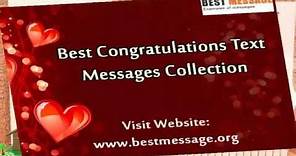 Sample Congratulations Messages | Congratulation Quotes & Wishes