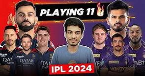 IPL 2024 : RCB - KKR STRONGEST PLAYING 11 🔥 | IPL 2024 Playing 11 | Cric Point