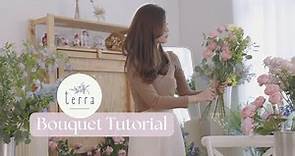 Full Tutorial: How to make and wrap a Korean Style Flower Bouquet #花束包装 #bouquet