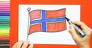 How to draw the National Flag of Norway