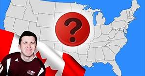 Can A Canadian Name All 50 USA States? USA QUIZ