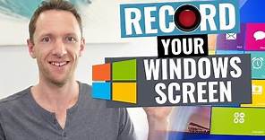 How to Record Your Screen on Windows! (Screen Capture Windows Tutorial)