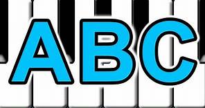 "Learn to Play ABC Alphabet Song on Piano" - Kids Learning Music