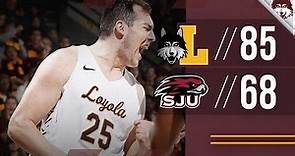 Loyola vs. St. Joe's | Men's Basketball Highlights