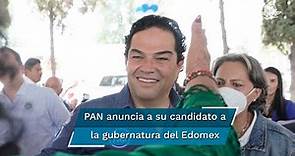 Enrique Vargas va como candidato del PAN contra Delfina Gómez en Edomex