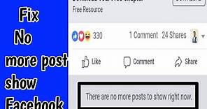 How to Fix Facebook No Posts Available Show In Profile Problem Solve | Facebook No Posts Available