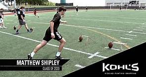 Matthew Shipley | #11 Ranked Kicker in America | Kohl's Kicking Camps