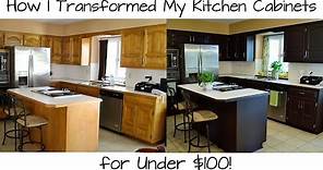 How I Transformed My Kitchen Cabinets for Under $100!