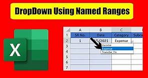 How to Create Drop down Lists in Excel Using Named Ranges