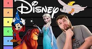 Ranking EVERY Disney Feature Animation Film Movie - Tier List