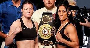 Katie Taylor vs. Amanda Serrano • FULL WEIGH-IN & FINAL FACE OFF • DAZN & Matchroom Boxing