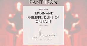 Ferdinand Philippe, Duke of Orléans Biography - French prince; eldest son of Louis Philippe I