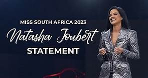 Natasha Joubert Statement | Miss South Africa 2023