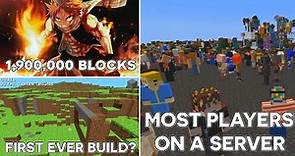 Minecrafts Most AMAZING World Records...