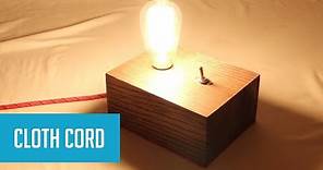 DIY Industrial-Style Lamp with Edison Bulb