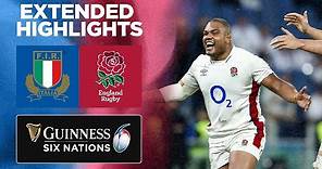 Italy V England | Extended Highlights | 2022 Guinness Six Nations