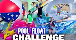 Filling Our ENTIRE Pool With World's Largest Floats Challenge