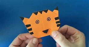 ✮ Comment faire un tigre en papier ✮ Bricolage facile en papier ✮ Origami Facile à faire