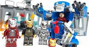 Lego Avengers Endgame Iron Man Hall of Armour Stop Motion Build review 2019 set 76125