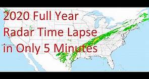 2020 US Weather Radar Time Lapse Animation in 5 Minutes