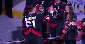 Derick Brassard 1000th NHL Game Full Ceremony