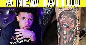 Lil Mosey Gets A New Tattoo