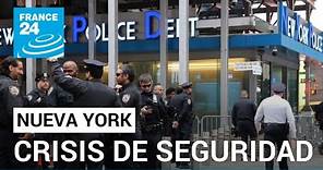 Neoyorquinos cada vez más preocupados por el aumento de la inseguridad • FRANCE 24 Español