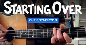 🎸 Starting Over • Chris Stapleton guitar lesson w/ tabs