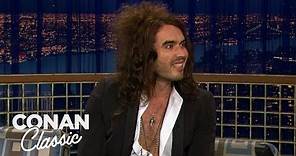 Russell Brand & Conan Compare Their Unusual Hair Styles | Late Night with Conan O’Brien