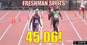 Freshman Quincy Wilson Of Bullis High School Splits 45.06 In 4x400m 🤯
