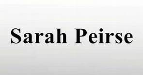 Sarah Peirse