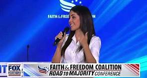 Anna Paulina Luna tells her life story at the national Faith & Freedom Coalition Conference.