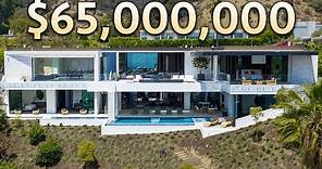 Inside a $65,000,000 Beverly Hills Ultra Modern MEGA MANSION