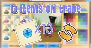 How to put 13 items on trade in ANIMAL JAM CLASSIC