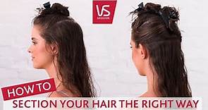 How To Section Hair Correctly | VS Sassoon