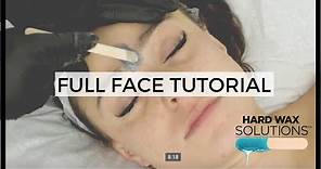 Full Face Wax Tutorial