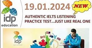 BRITISH COUNCIL IELTS LISTENING PRACTICE TEST WITH ANSWERS | 19.01.2024