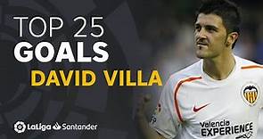 TOP 25 GOALS David Villa en LaLiga Santander
