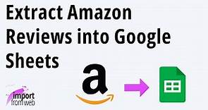🚀 Extract Amazon Reviews into Google Sheets - Amazon Reviews scraper