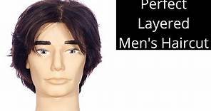 Perfect Layered Men's Haircut Tutorial - TheSalonGuy
