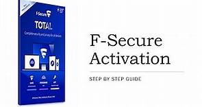 How to Activate F secure from F secure Account