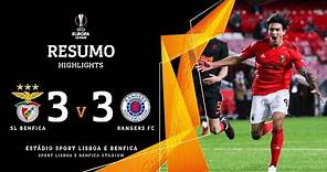 RESUMO / HIGHLIGHTS: SL Benfica 3-3 Rangers FC