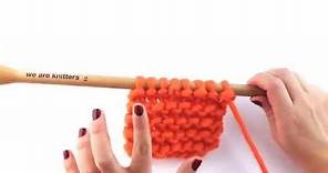 How to knit increases at the beginning of the row | WE ARE KNITTERS