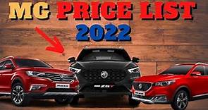 MG PRICE LIST PHILIPPINES 2022 -Auto Presyo