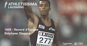 Athletissima - 1995 - Stéphane Diagana - Record d'Europe du 400m haies