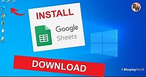 How to Download Google Sheets to Desktop | Excel Doc Work Offline