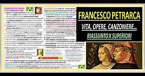 FRANCESCO PETRARCA Vita, Opere, Stile, Canzoniere - Riassunto semplice e completo x superiori