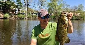 Catching Big Kalamazoo River Smallmouth Bass